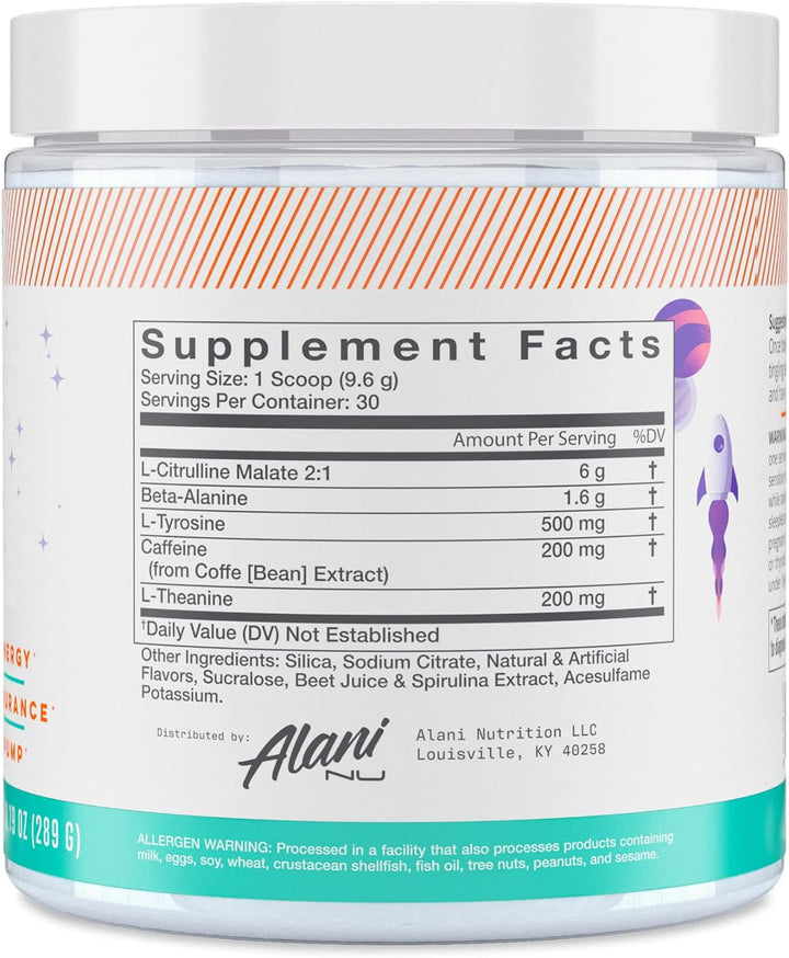 Alani Nu Pre-Workout Supplement Galaxy Lemonade - Leo Smart Traders 