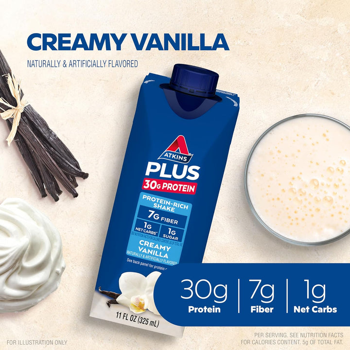 Atkins Plus Protein Shake Creamy Vanilla - Leo Smart Traders