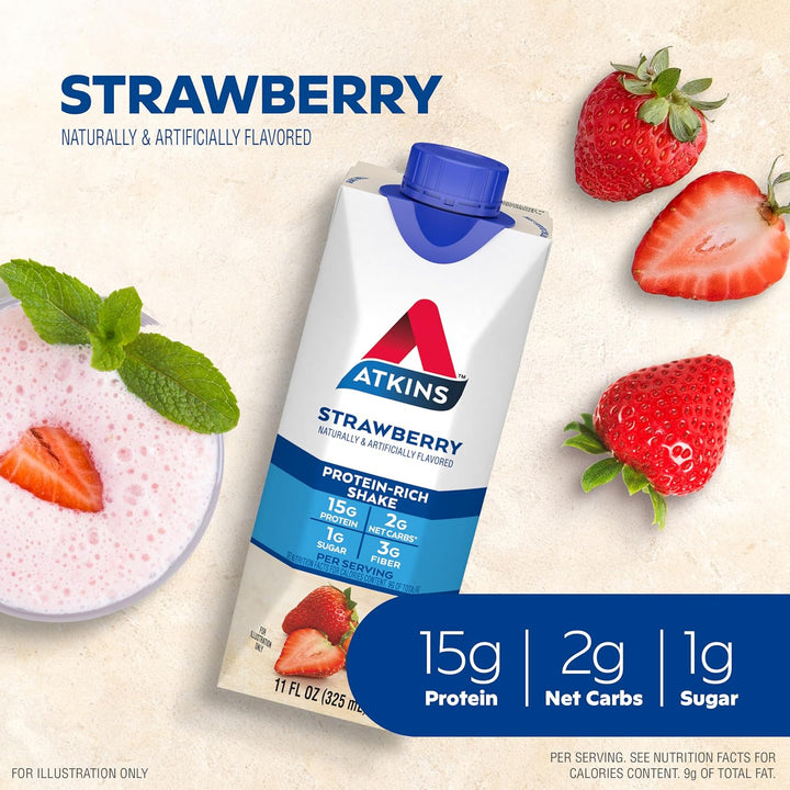 Atkins Protein Shake Strawberry - Leo Smart Traders