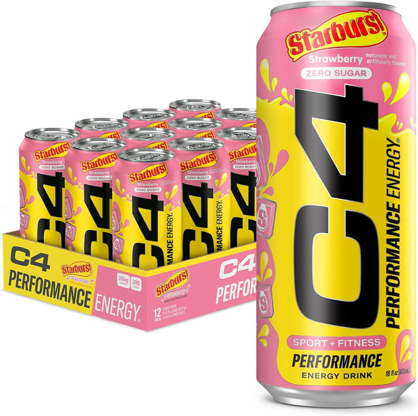 C4 Energy Drink Starburst Strawberry - Leo Smart Traders