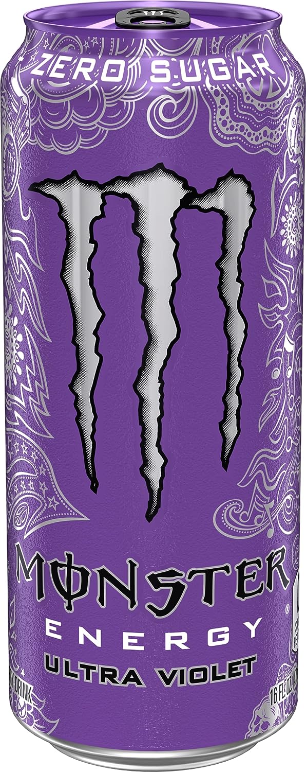 Monster Energy Ultra Violet, Sugar Free Energy Drink, 16 Ounce