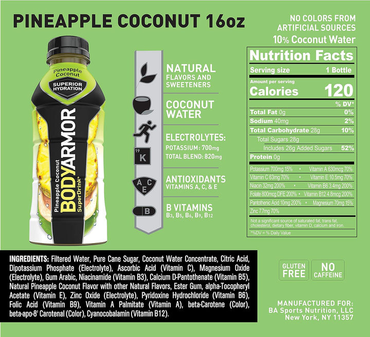 BODYARMOR Sports Drink Pineapple Coconut - Leo Smart Traders