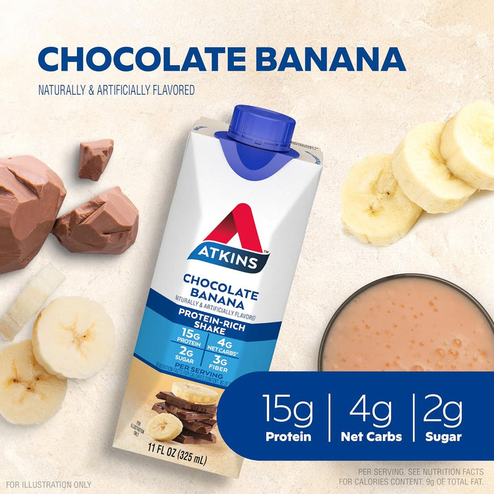 Atkins Protein Shake Chocolate Banana - Leo Smart Traders