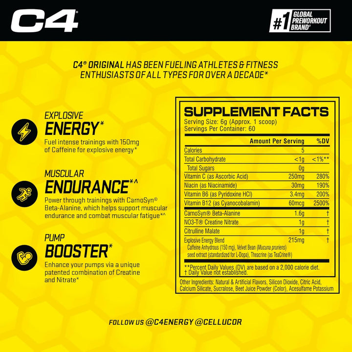 C4 Original Pre Workout Pink Lemonade - Leo Smart Traders