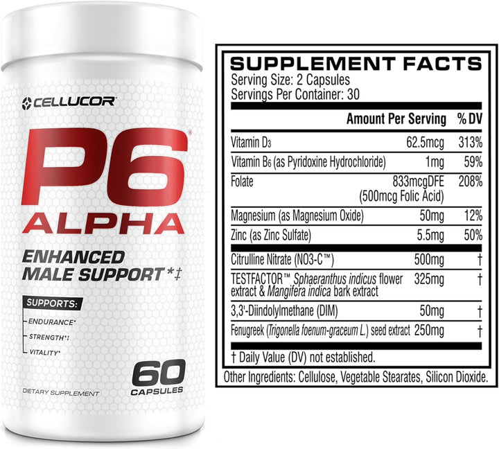 Cellucor P6 Alpha Testosterone Booster - Leo Smart Traders