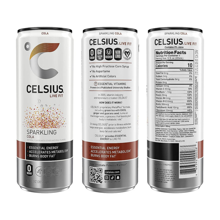 Celsius Energy Drink Sparkling Cola - Leo Smart Traders