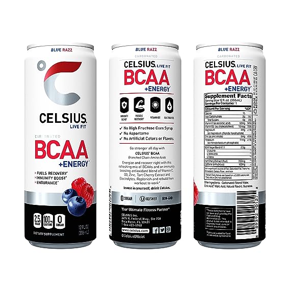 CELSIUS BCAA Energy Drink Blue Razz - Leo Smart Traders