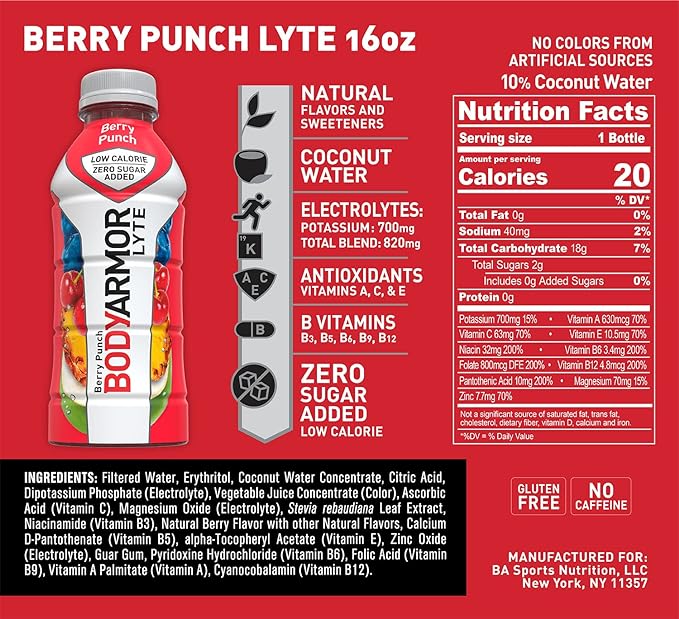 BODYARMOR LYTE Sports Drink Berry Punch - Leo Smart Traders