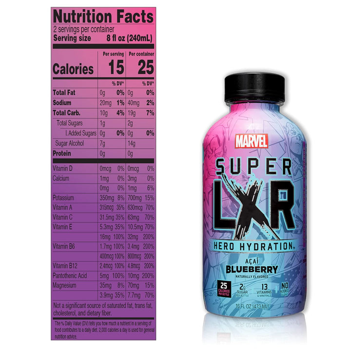 AriZona x Marvel Super LXR Hero Hydration Acai Blueberry - Leo Smart Traders