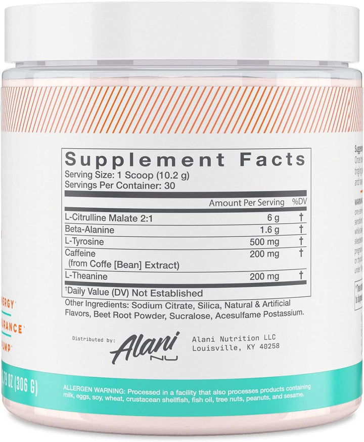 Alani Nu Pre-Workout Supplement Hawaiian Shaved Ice - Leo Smart Traders