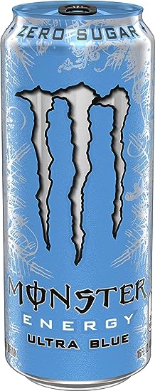 Monster Energy Ultra Blue, Sugar Free Energy Drink, 16 Ounce