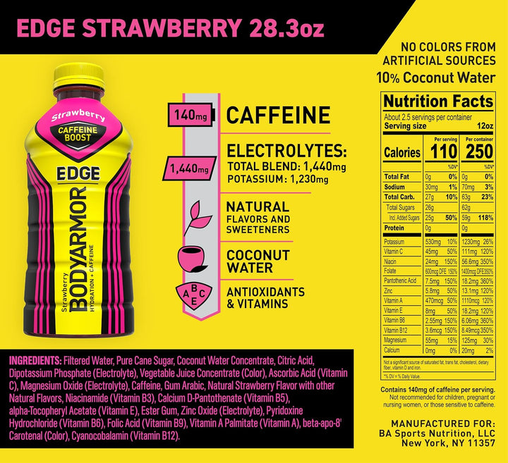 BODYARMOR EDGE Sports Drink Strawberry - Leo Smart Traders