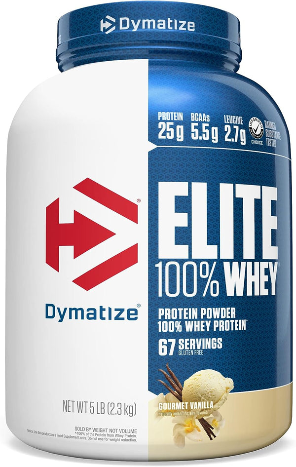 Dymatize Elite 100% Whey Protein Powder - Gourmet Vanilla