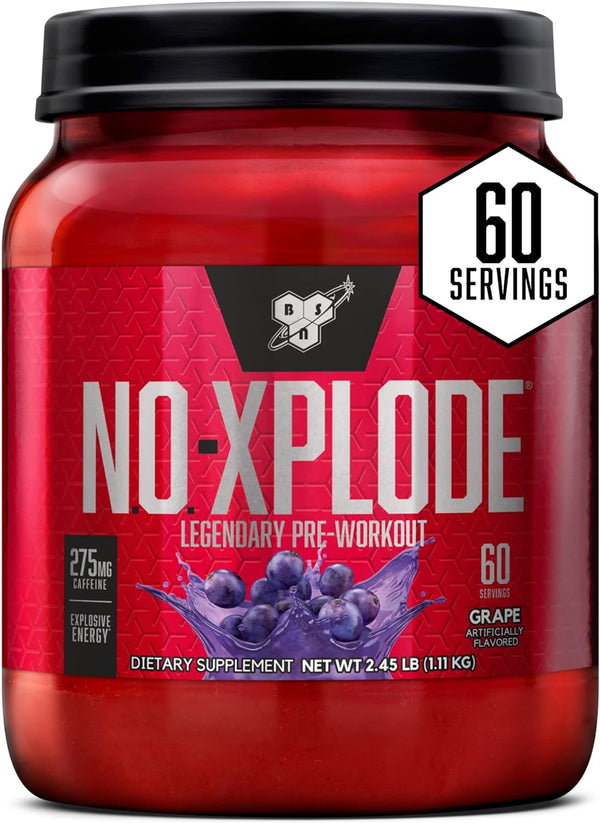 BSN N.O. XPLODE Pre Workout Powder Grape - Leo Smart Traders