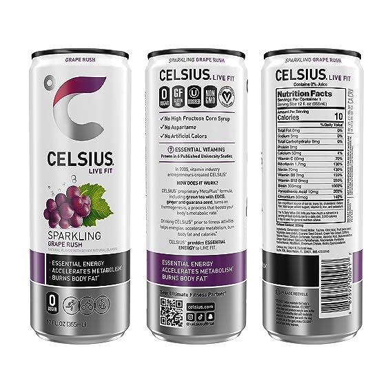 CELSIUS Energy Drink Grape Rush - Leo Smart Traders