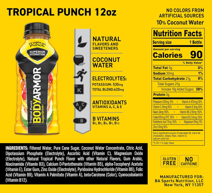 BODYARMOR Sports Drink Tropical Punch - Leo Smart Traders