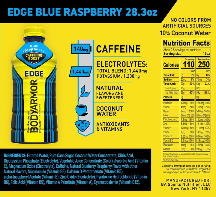 BODYARMOR EDGE Sports Drink Blue Raspberry - Leo Smart Traders