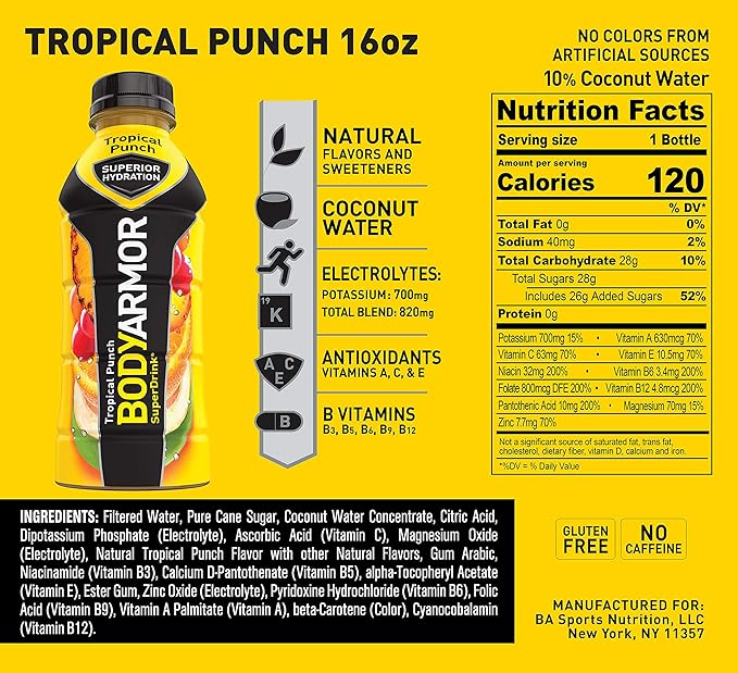 BODYARMOR Sports Drink Tropical Punch - Leo Smart Traders