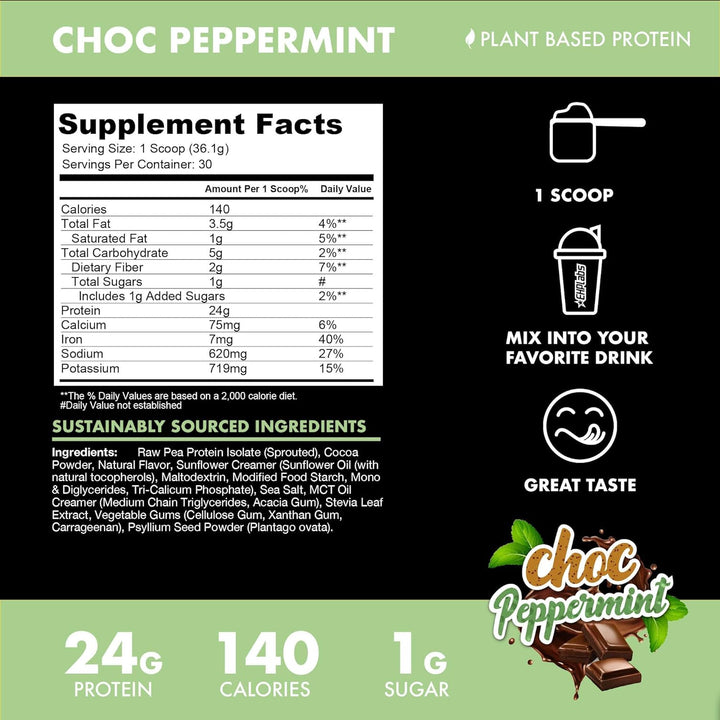 BLESSED Plant Based Protein Supplement Choc Peppermint - Leo Smart Traders