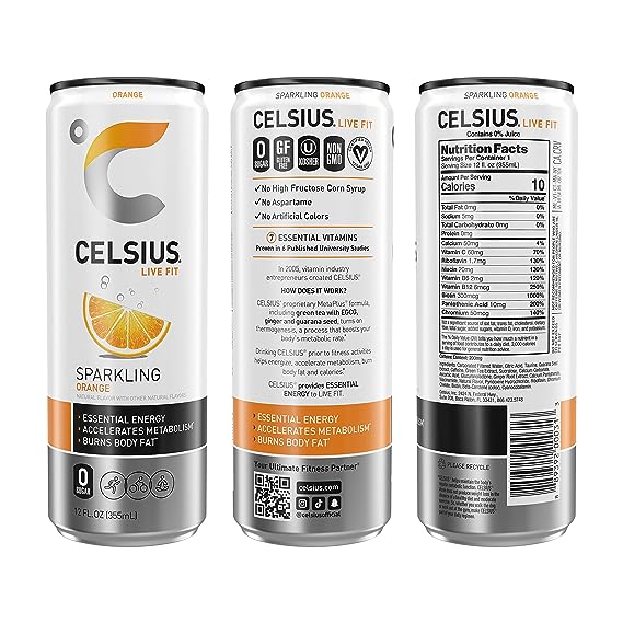 CELSIUS Energy Drink Orange - Leo Smart Traders