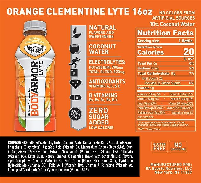 BODYARMOR LYTE Sports Drink Orange Clementine - Leo Smart Traders