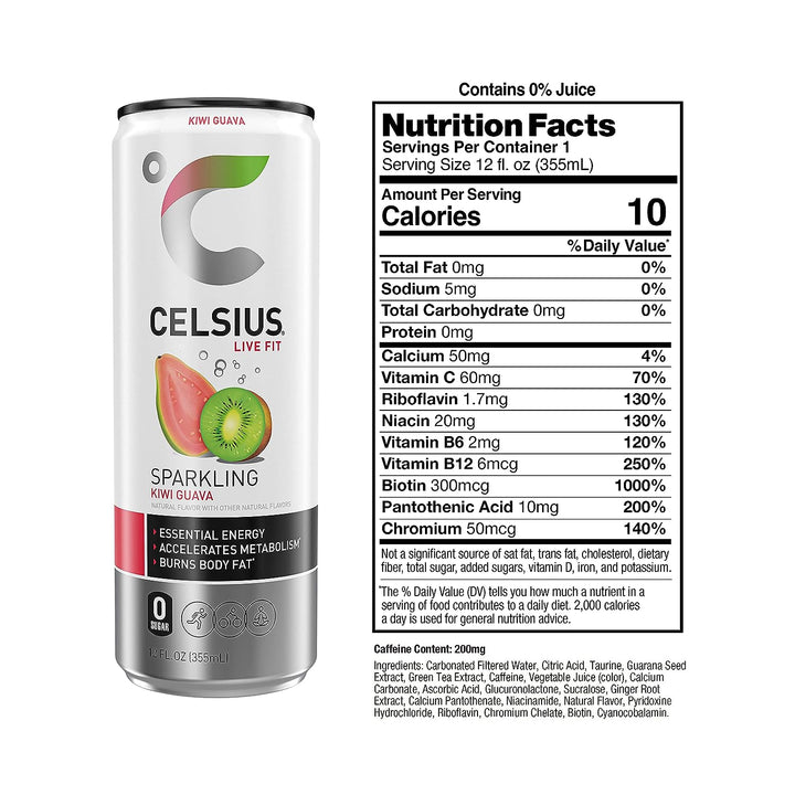 CELSIUS Energy Drink Kiwi Guava - Leo Smart Traders