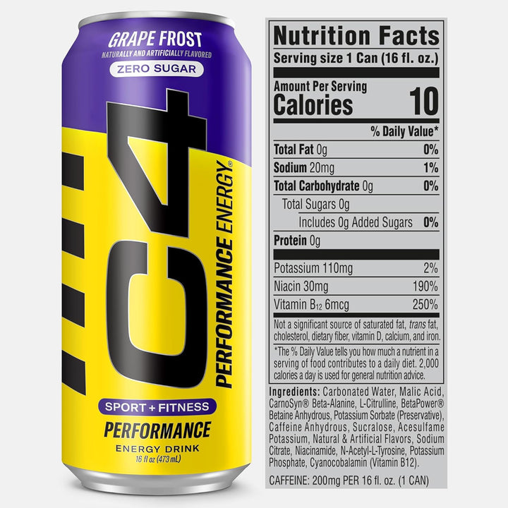 C4 Energy Drink Purple Frost - Leo Smart Traders