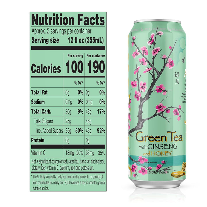 AriZona Green Tea with Ginseng and Honey - Leo Smart Traders