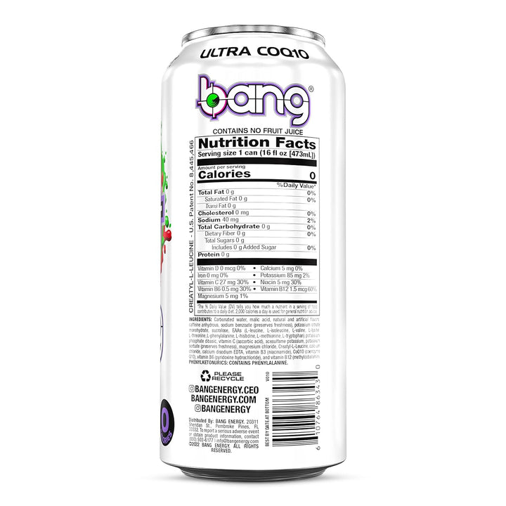 Bang Energy Drink Sour Heads - Leo Smart Traders