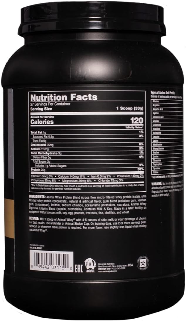 Animal Isolate Whey Protein Supplement Vanilla - Leo Smart Traders