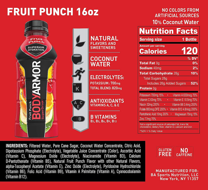 BODYARMOR Sports Drink Fruit Punch - Leo Smart Traders