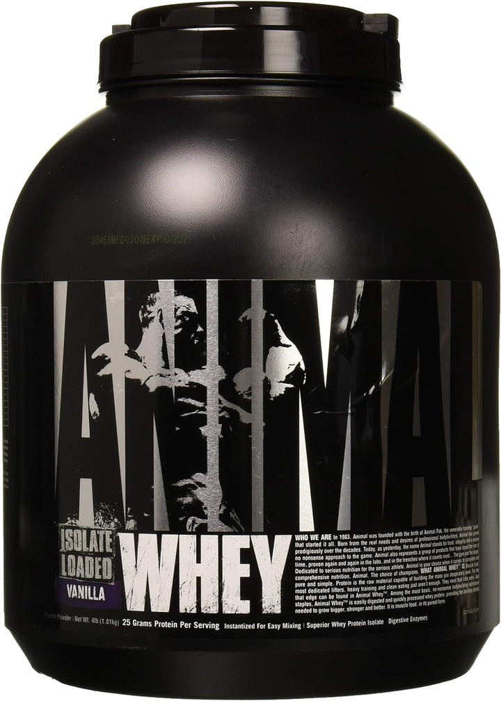 Animal Isolate Whey Protein Supplement Vanilla - Leo Smart Traders