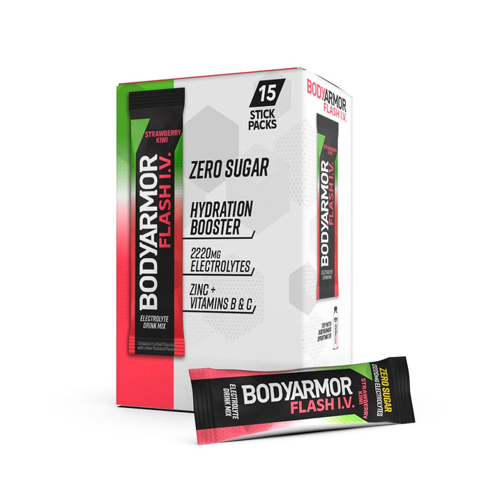 BODYARMOR Flash IV Electrolyte Packets Strawberry Kiwi - Leo Smart Traders