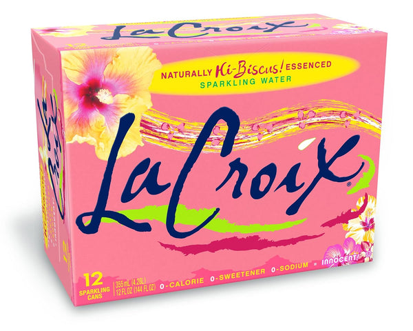 LaCroix Sparkling Water, Hi-Biscus!, 12.00oz (8-12 Pack)