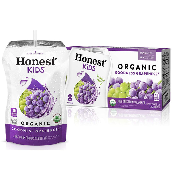 Honest Kids, Goodness Grapeness Grape Juice, 6.75oz, 8-32 Pack