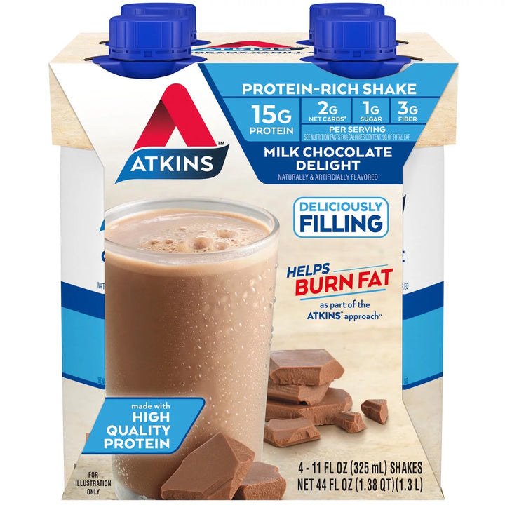 Atkins Protein Shake Milk Chocolate Delight - Leo Smart Traders