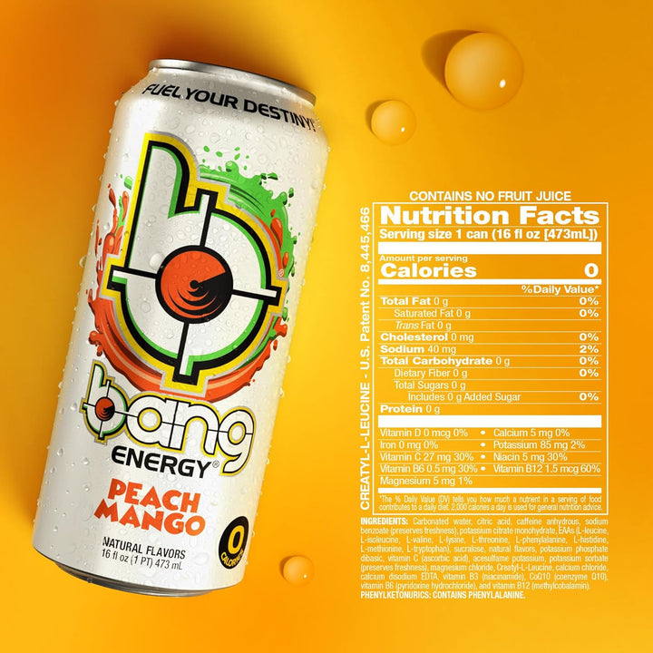 Bang Energy Drink Peach Mango - Leo Smart Traders