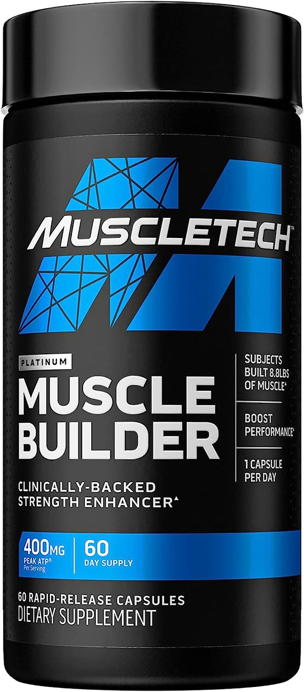 MuscleTech Muscle Builder, Muscle Building Supplements, Muscle Gainer Workout 30-60 Count