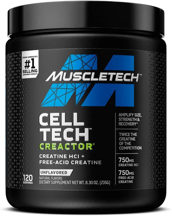 MuscleTech Platinum Pure Micronized Muscle Recovery Supplements Unflavored, 80-120 Servings