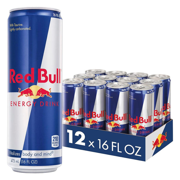 Red Bull Energy Drink, 8.4-16-20oz Cans, (12 Pack)