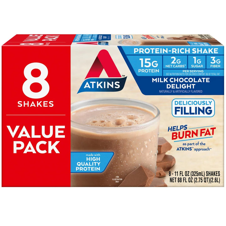 Atkins Protein Shake Milk Chocolate Delight - Leo Smart Traders