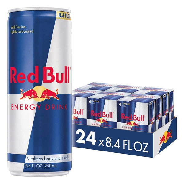 Red Bull Energy Drink, 8.4oz, (4-12-24 Pack)