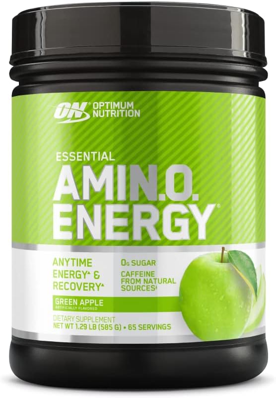 Optimum Nutrition Amino Energy Pre Workout with Green Tea, Green Apple, 30-65 Servings