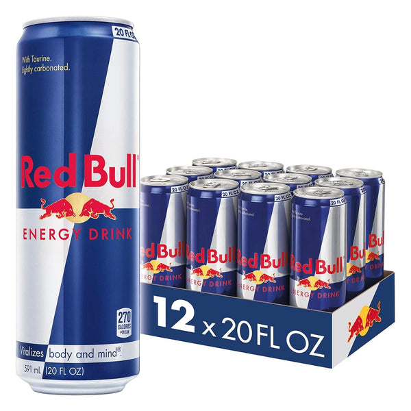 Red Bull Energy Drink 8.4-16-20oz, (12 Pack)