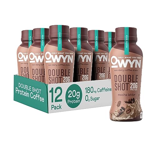 Owyn Plant Based Protein Shake, Mocha Double Shot, 12 Ct